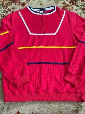 Blast red crewneck jumper